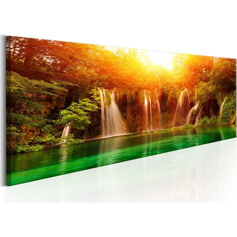 Tableau Imprimé "Nature : Magnificent Waterfall" 45 x 135 cm (1/2)