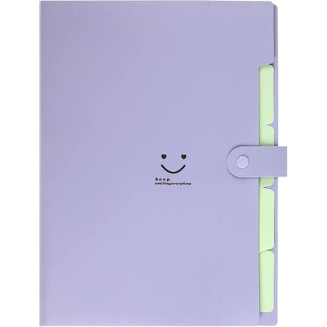 Organizador de archivos, Bonitas carpetas para documentos A4, Organizador de documentos con 5 compartimentos, 32,5 cm  24  1,7 cm (1/5)