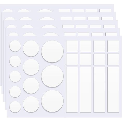 Lot de 120 pastilles adhésives double face transparentes - Petits pastilles adhésives amovibles - Autocollants double face - Pour la maison (1/4)