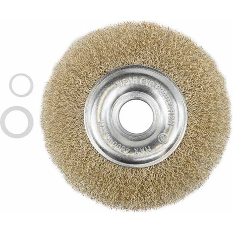 Cepillo de disco de alambre para taladros y amoladoras angulares, suave, 125 mm (1/3)