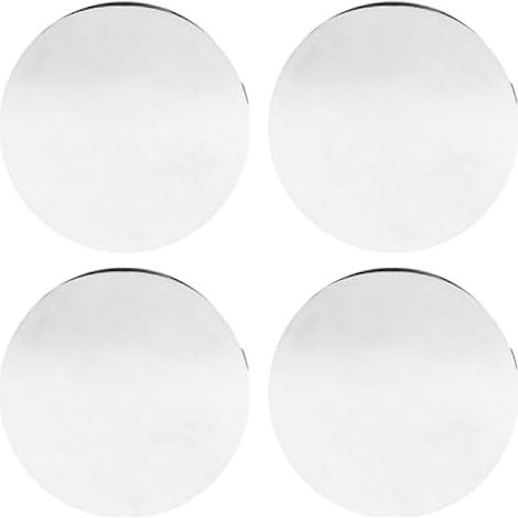 Lot de 4 Cache-moyeux Universels en Métal ABS pour Voitures, SUV et Véhicules de Sport, 68 Mm OD 62 Mm ID, Accessoires de Roue Durables et élégants (Galvanoplastie) (1/4)