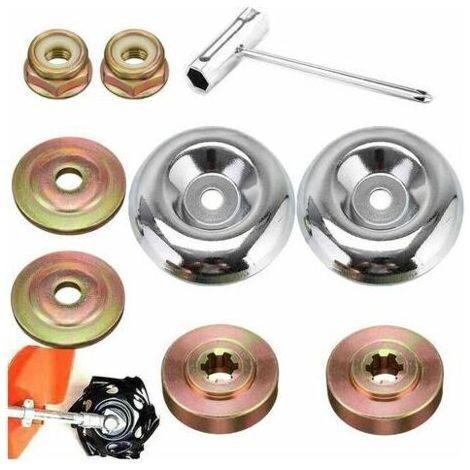 9-piece brushcutter head nut set, universal metal blade for trimmers, metal brushcutter accessories for forestry, garden and lawn mowers. Gu.B/--DTEKGAZ