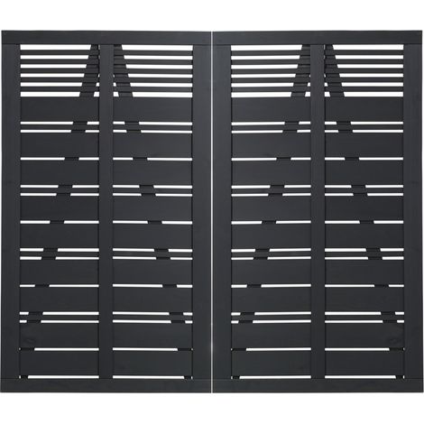 Plus Doppeltor Silence 200 x 170 cm RAL 9005 Schwarz