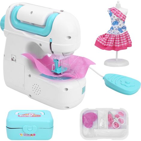 Kit de machine à coudre portable pour enfants avec ruban à mesurer, ciseaux et enfile-aiguille, accessoires pour enfants (1 ensemble JJT7927) (1/5)