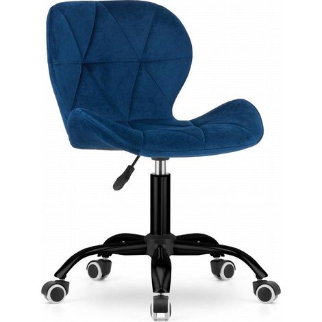 Mufart Noto Bürostuhl Blau Marine Samt
