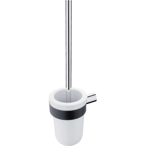 Nimco Nava - Wand-WC-Bürste, mit Halter, chrom/schwarz-matt NA 28094KU