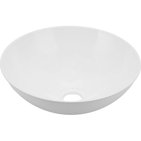 Jeffergarden Vasque Ronde Moderne 327.6x129.1mm Acrylique pour Caravane Camping-Car Yacht Salle de Bain - Design Élégant (1/5)