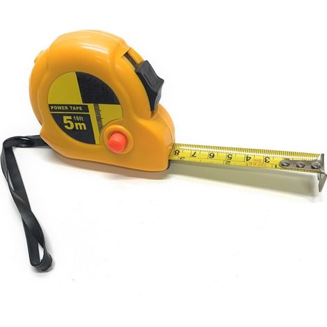 Flessometro Robusto Professionale Da 5 Metri Con Clip In Metallo Autobloccante (1/4)