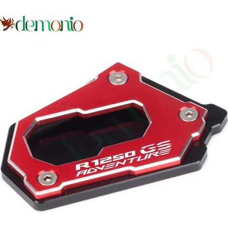 (R1250GS ADV Rouge) Compatible avec les motos BMW R 1250 GS LC Adv R1250GS R1250 GS Adventure : béquille latérale, plaque de support et extension. Accessoires maxpower (1/4)