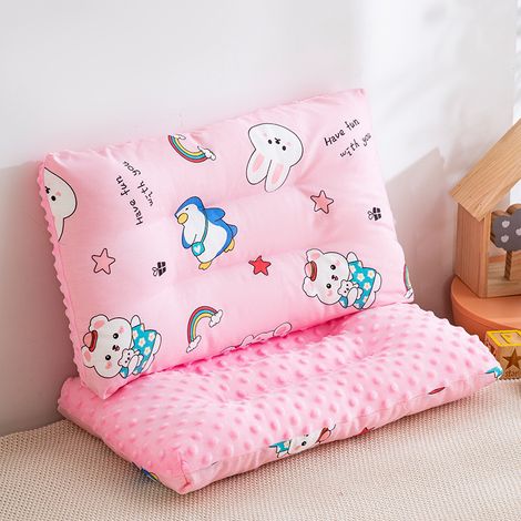 Coussin Doudou 30x50cm en pur coton, coussin pour bébé, coussin de sieste, forme douce et veloutée, idéal pour apaiser les enfants et favoriser le sommeil de bébé. (1/2)