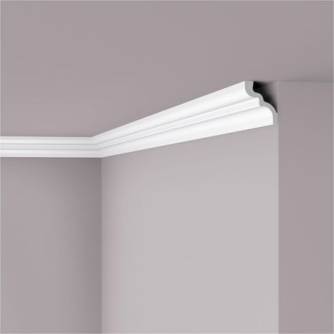 Cornisa NMC C NOMASTYL Noel Marquet Moldura decorativa Perfil de estuco diseño moderno blanco 2 m (1/3)