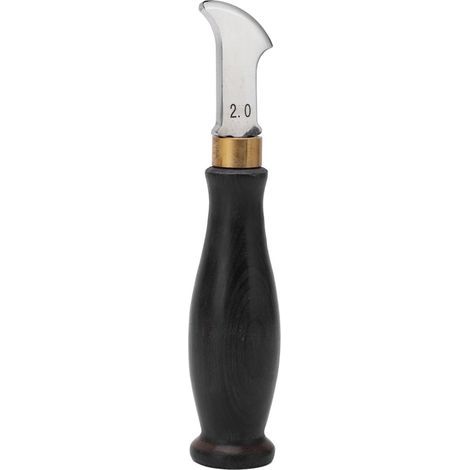 Crémaillère à Cuir 2.0mm avec Manche en Santal et Design Ergonomique en Acier Inoxydable 304 Poli Miroir (1/5)