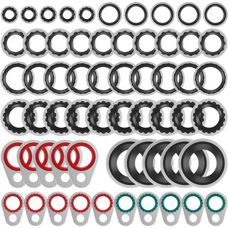 O-Ring-Reparatursatz für Klimaanlagen, 60 Lötringe zum Austausch von O-Ringen für Klimaanlagen, Autozubehör, O-Ring-Reparatursatz für Klimaanlagen, O-Ring-Reparatursatz für Klimaanlagen