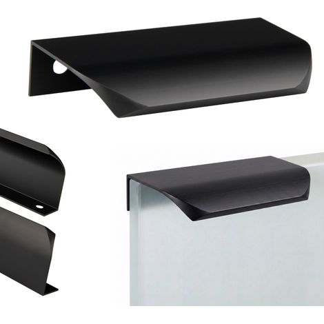 Maniglia per mobili bordo nero loft cm cucina elegante opaco UA02 Maniglia per mobili bordo nero loft 43,6 cm cucina elegante opaco UA02 (1/5)