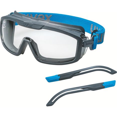 uvex i-guard+ 9143300 Vollsichtbrille Grau, Blau (1/2)