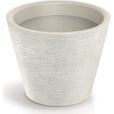 Pot de Fleurs Rond TTO48-101GR - Blanc - Éléganter et Fonctionnel - 41 Litres (1/2)