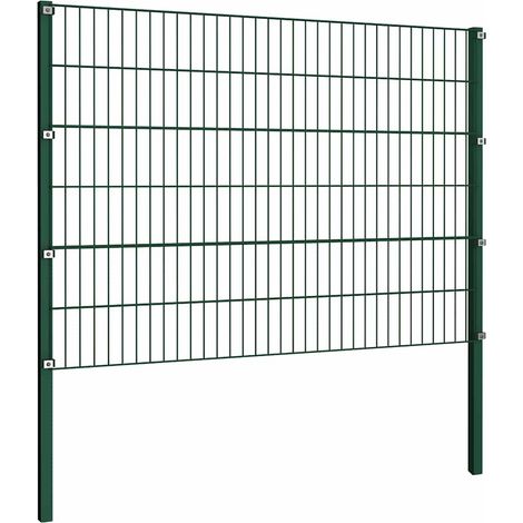 Maison Exclusive - Zaunelement mit Pfosten Eisen 176,5 x 120 cm G (1/4)