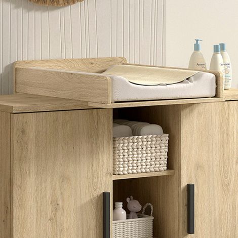 Planche à langer Sammie - 72x53x14cm - décor chêne