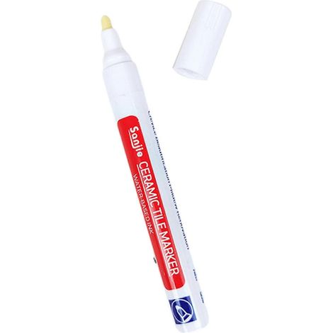 Stylo de remplissage de joints étanche pour carrelage, accessoire de remplissage léger pour la restauration des murs et sols carrelés (blanc). (1/5)