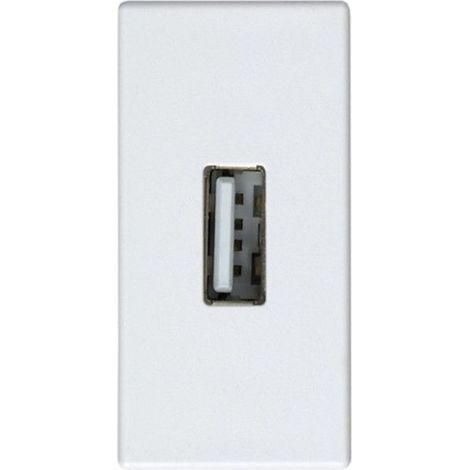 Connettore con coperchio per modulo stretto USB a femmina SIMON 2701090-030