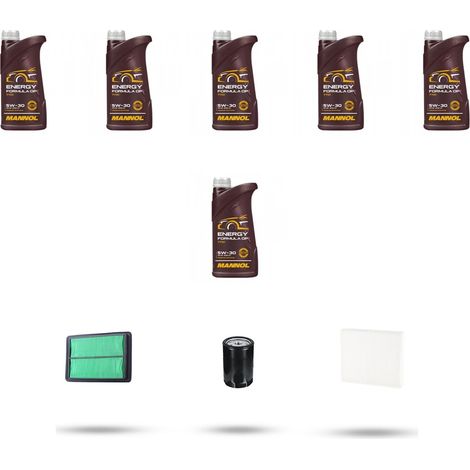 Kit tagliando 3 FILTRI e 6L OLIO compatibile con Renault Koleos II 2.5 SCe 126kw dal 2016 (1/5)