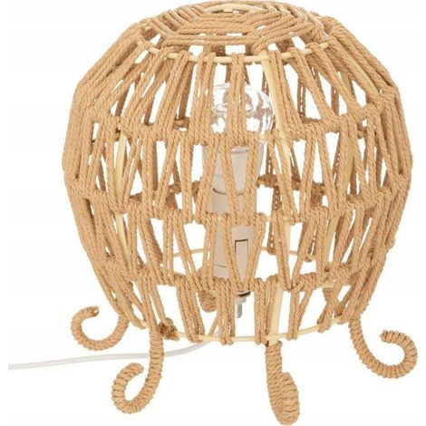 Atmosphera Seav lampe enfant beige en métal et papier tressé (1/3)