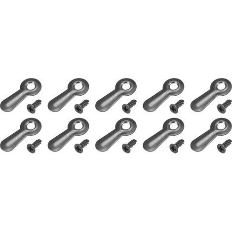 CCYKXA Photo Frame Turn Knobs x 100 pcs Metal Clips Fasteners with Screws for Fixing and Hanging Frames [Black] (1/5)