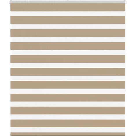 Doppelrollo Sandbraun 125x150 cm Stoffbreite 120,9 cm Polyester