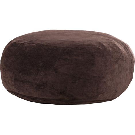 Puf sofá 6FT para adultos 150x150x60 cm de espuma marrón HOMVRA (1/4)