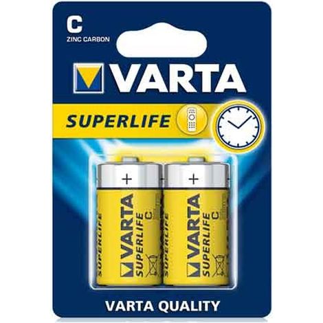 PILE 'SUPERLIFE' 1/2 TORCIA Blister 2 Pezzi Q.TA 12