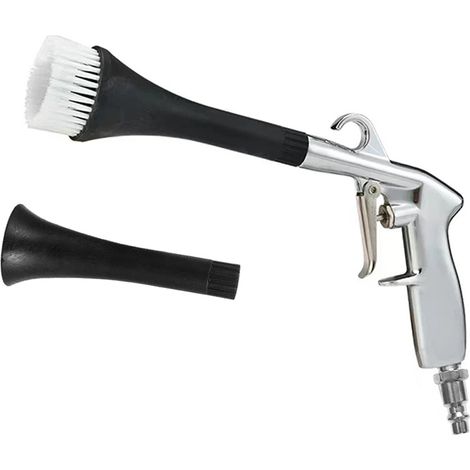 Decdeal – Pistolet de nettoyage voiture haute pression – Buse trompette et brosse – Poignée ergonomique – Connexion rapide style européen (1/5)