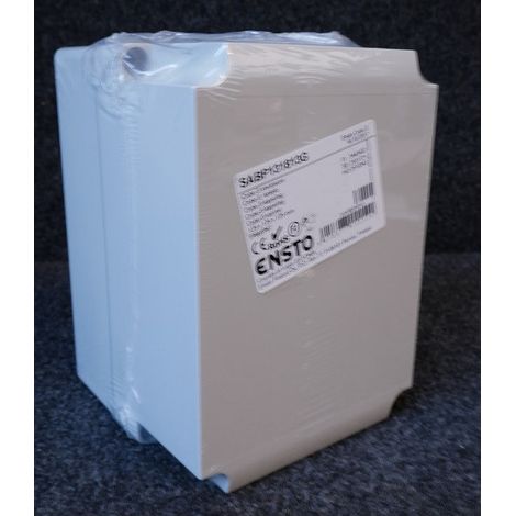 Mini coffret ABS 125x175x125mm gris avec couvercle opaque paroi lisse étanche IP67 IK07 CUBO S ENSTO