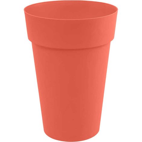 Pot de fleur rond Toscane Ø 46 x H.65 cm - Orange terre battue - Eda