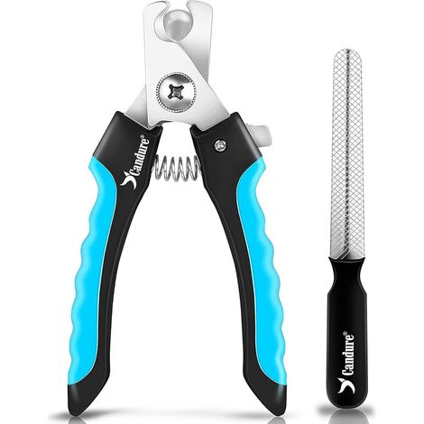 1 Coupe Ongles Chien Acier Inoxydable Garde Sécurité Ergonomique Pour Chat Lapin Oiseau (1/5)
