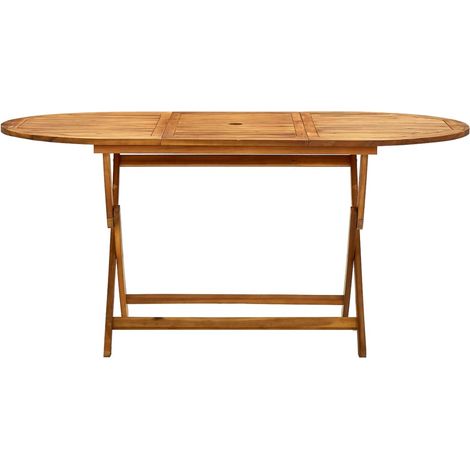Maison Exclusive - Klappbarer Gartentisch 160x85x75 cm Massivholz