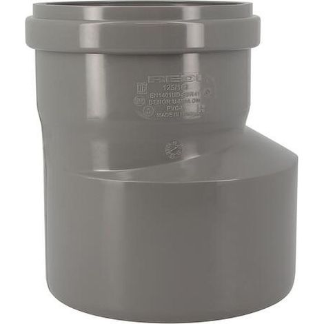 Réduction excentrée CR4 Ø125/160 Mâle Femelle Joint standard Gris