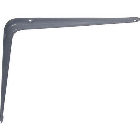 Afbat – Console emboutie 250x300mm acier gris – Fixation solide pour étagères – Conçue pour projets d'amélioration habitat – Résistante aux chocs (1/5)