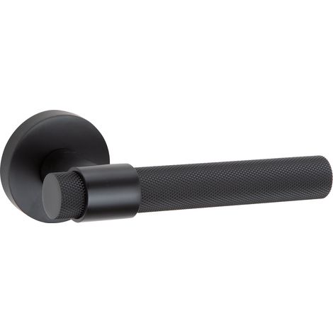 Manilla roseta puerta interior Zamak negro Pepo 50mm (1/5)
