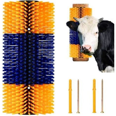 Brosse à gratter pour bétail, 1 pièce, gratte-dos de cheval, soulage les démangeaisons et nettoie - Brosse de massage pour bétail, bétail, mouton semi-circulaire