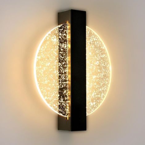 Applique Murale LED 6W, Lampe Murale Intérieure Moderne, Applique Murale LED Acrylique Ronde pour Salon, Chambre, Escalier, Couloir, Bianco Caldo (1/4)