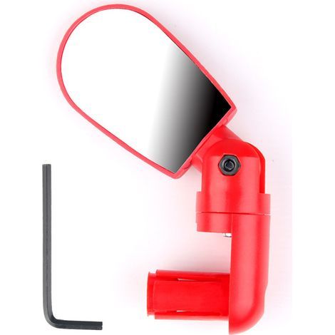 CCYKXA Bicycle Rearview Mirrors Foldable Convex Rear View Mirrors for Mountain Road Bike Red