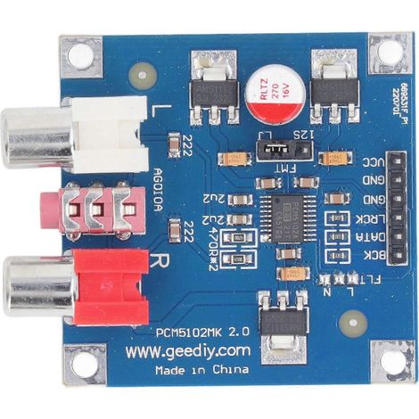 DAC-Decodermodul ABS 32 Bit 384 kHz 2 Filtermodi Digitaler Sound-DAC-Decodermodul DC 5 V bis 10 V (1/4)