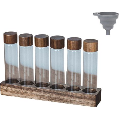 Présentoir pour boîtes de rangement de grains de café, présentoir pour tubes à thé en verre, accessoires et outils pour le café, grand format (1/5)