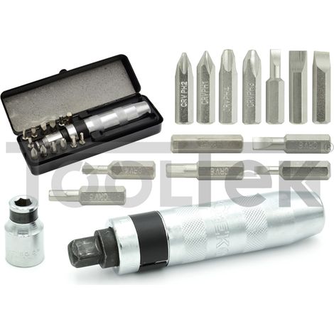 GEKO G30252 CACCIAVITI A PERCUSSIONE PER VITI E BULLONI AD IMPATTO 15pz (1/3)
