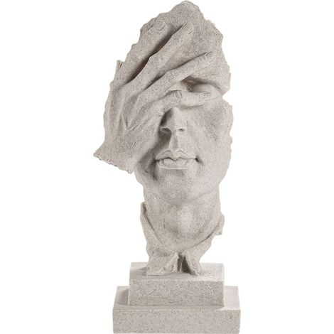 Dekofigur Gesicht PUUMALA Grau (1/5)