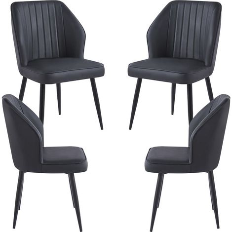 Packs Sillas Comedor - Pack 4 Sillas Wenye - Negro (1/5)