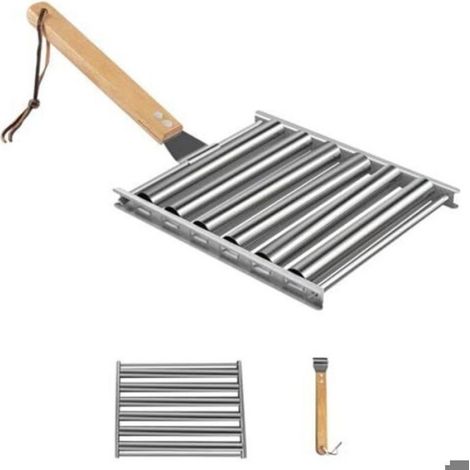 Rouleaux À Hot-Dogs - Grill En Acier Inoxydable - Pour Barbecue Extérieur - Lot De 1 (1/5)