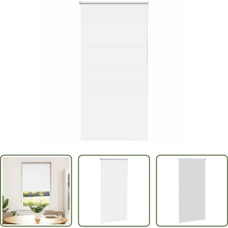vidaXL Sichtschutz - Verdunkelungsrollo Weiß 75x175cm Stoffbreite 70,7 cm Polyester (1/5)