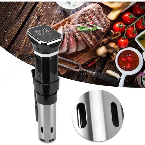 Circulateur Immersion pour Cuisine sous Vide - Fine Cooking Machine - 38cm - Cuisson Basse Température - 1400W - Stainless Steel (1/4)