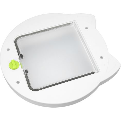 Chatière pour chien avec verrouillage 2 voies, résistante aux intempéries, silencieuse, pour fenêtre et mur, intérieur/extérieur, blanc, type 1 (1/5)